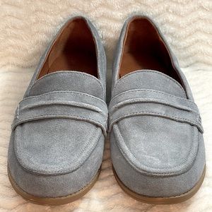 Blue Suede Shoes Loafers Size 8.5